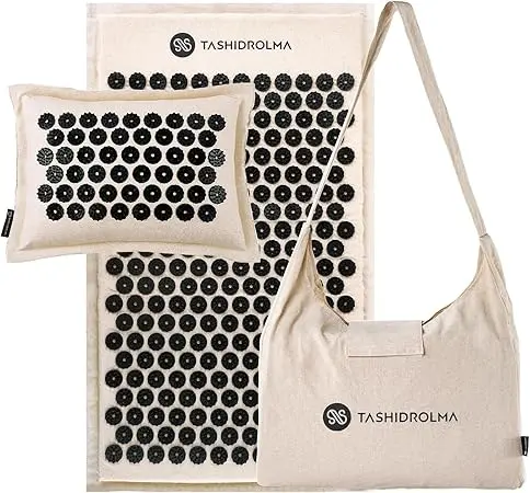 Preiswertes Akupressurmatten Set aus Baumwolle von TASHIDROLMA für Einsteiger im Vergleich.