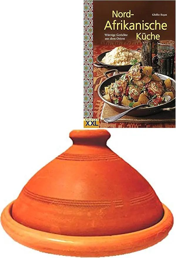Naturbelassene Tuareg Tajine aus Marokko für schadstofffreies Kochen im Vergleich.