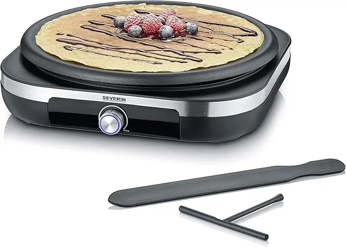 Der SEVERIN CM 2199 Crêpes Maker aus Edelstahl im Vergleich für nachhaltige Crepe-Maker.