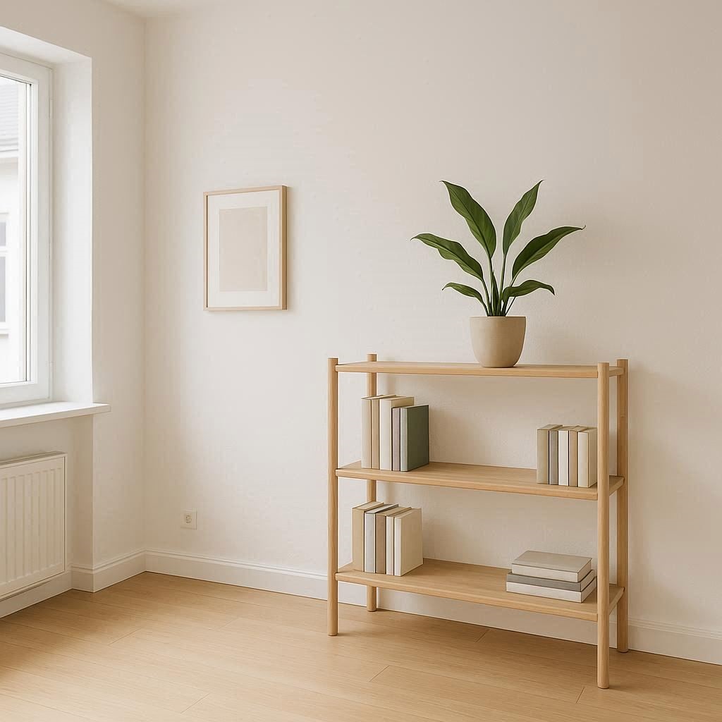 Ein minimalistisch eingerichteter Raum als Inspiration für Minimalismus für Anfänger.