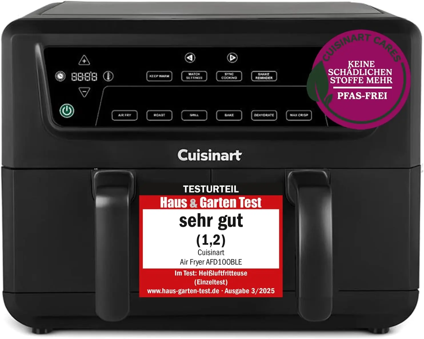 Cuisinart-XXL-Dual-Basket-–-nachhaltige-Heissluftfritteusen