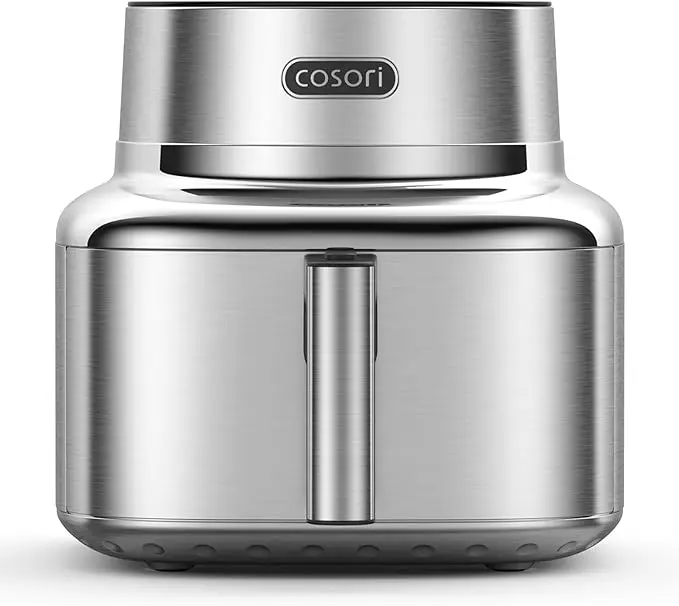 COSORI ICONIC Single im Vergleich: Die nachhaltige Heißluftfritteuse mit Edelstahl-Innenraum und PFAS-freier Beschichtung.