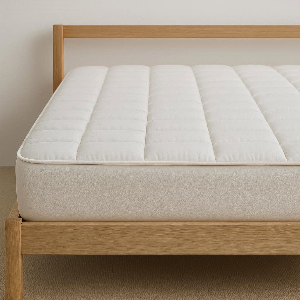 Nachhaltige Matratzenauflagen im Vergleich: Milbendichte Schoner aus Tencel/Lyocell und Bio-Baumwolle für gesunden Schlaf.