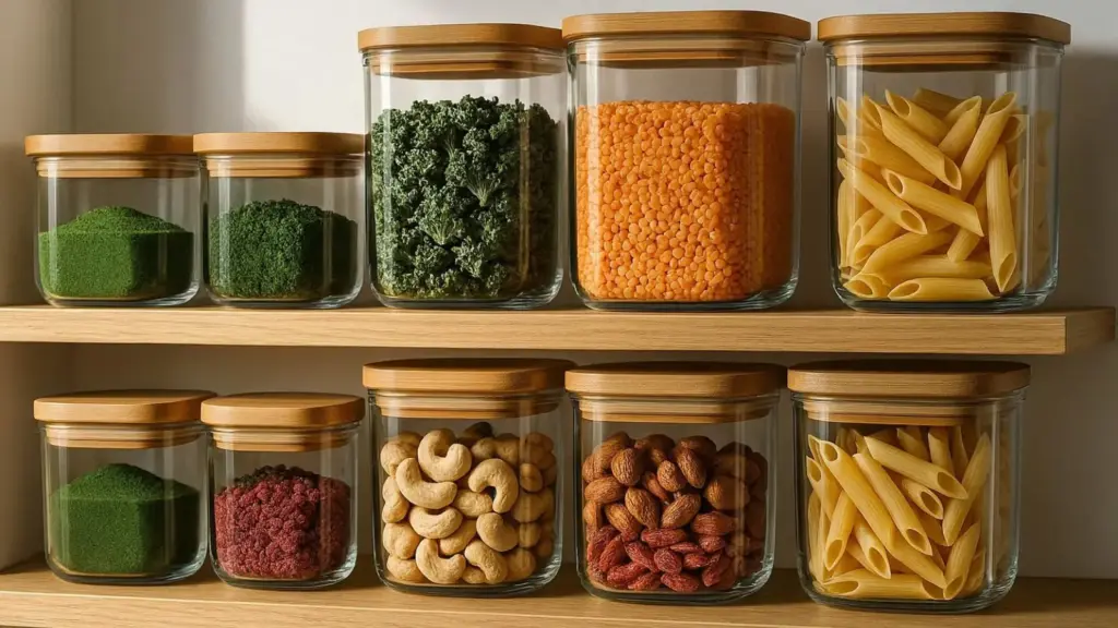 Nachhaltige Vorratsdosen im Vergleich: Plastikfreie Aufbewahrungssysteme aus Glas und Keramik für eine gesunde Küche.