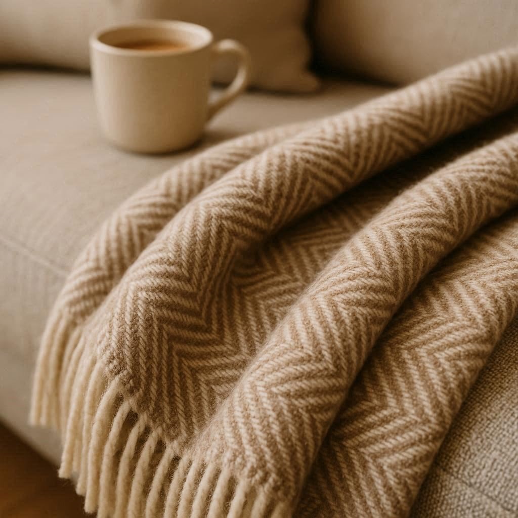 Nachhaltige Wohndecken im Vergleich: Die besten, schadstofffreien Decken aus Wolle und Bio-Baumwolle für das Sofa.