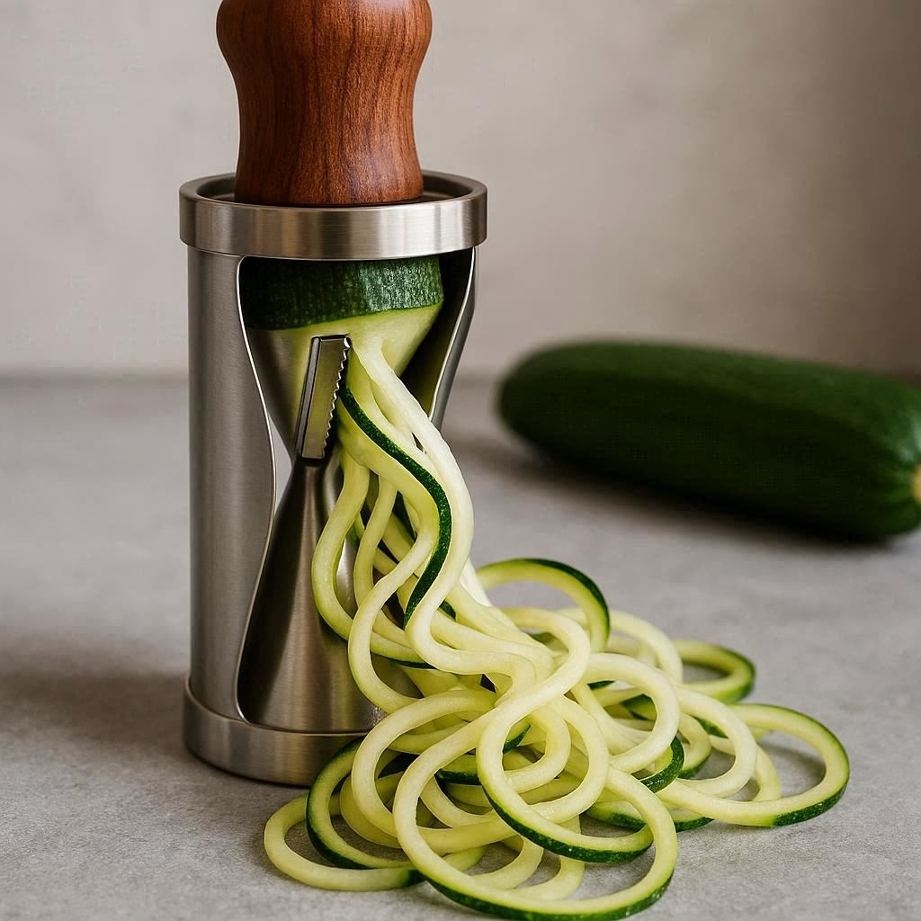 Nachhaltige Gemüseschneider im Vergleich: Die besten Modelle für Julienne, Scheiben und Spiralen aus Edelstahl und Holz.