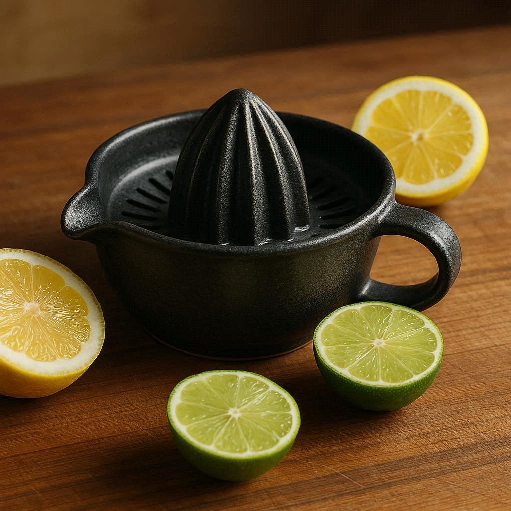 Nachhaltige Zitruspressen im Vergleich: Die besten, säurebeständigen Modelle aus Gusseisen und Keramik für das Auspressen von Zitrusfrüchten.