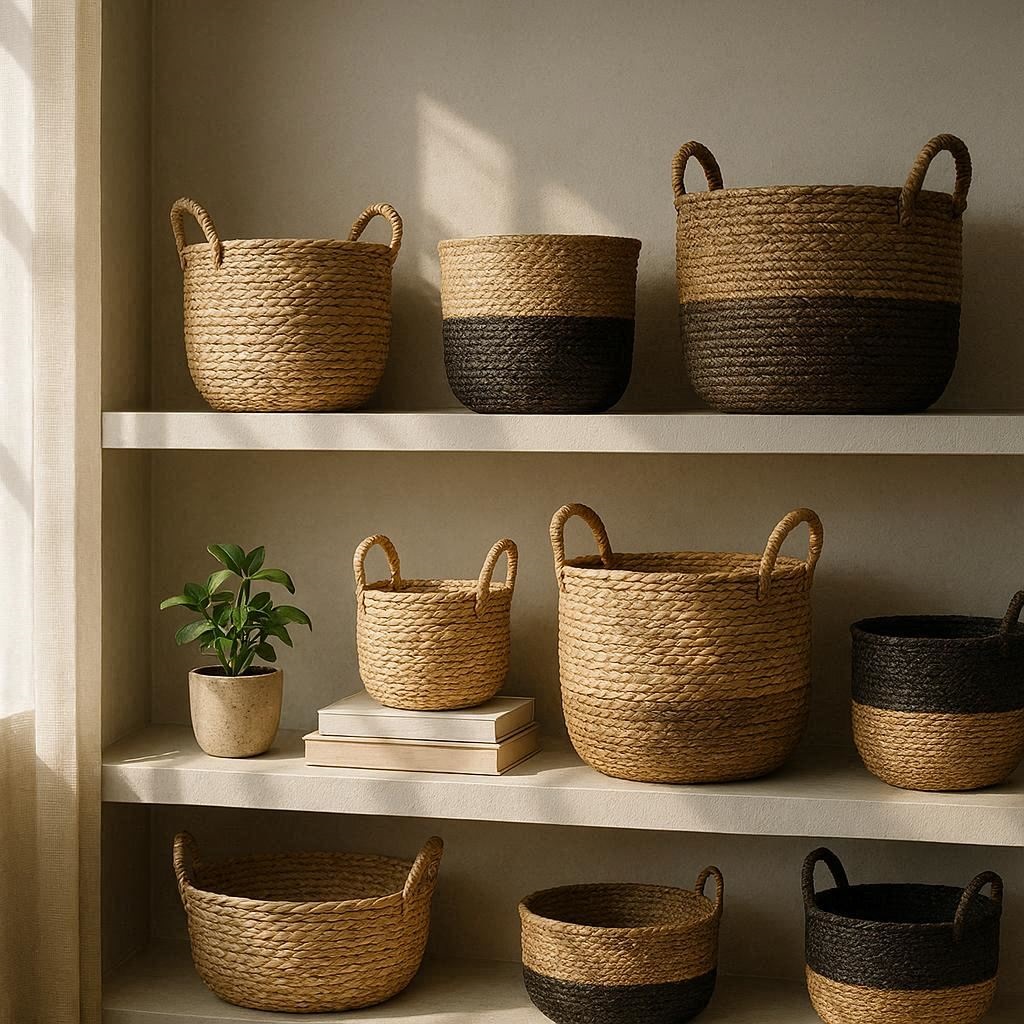 Nachhaltige Aufbewahrungskörbe im Vergleich: 5 hochwertige Sets aus Jute und Seegras für ein ordentliches Zuhause.