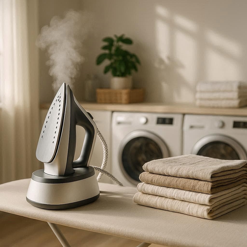 Nachhaltige Dampfbügelstationen im Vergleich: Ein professionelles System für die schadstofffreie und langlebige Pflege von Kleidung.