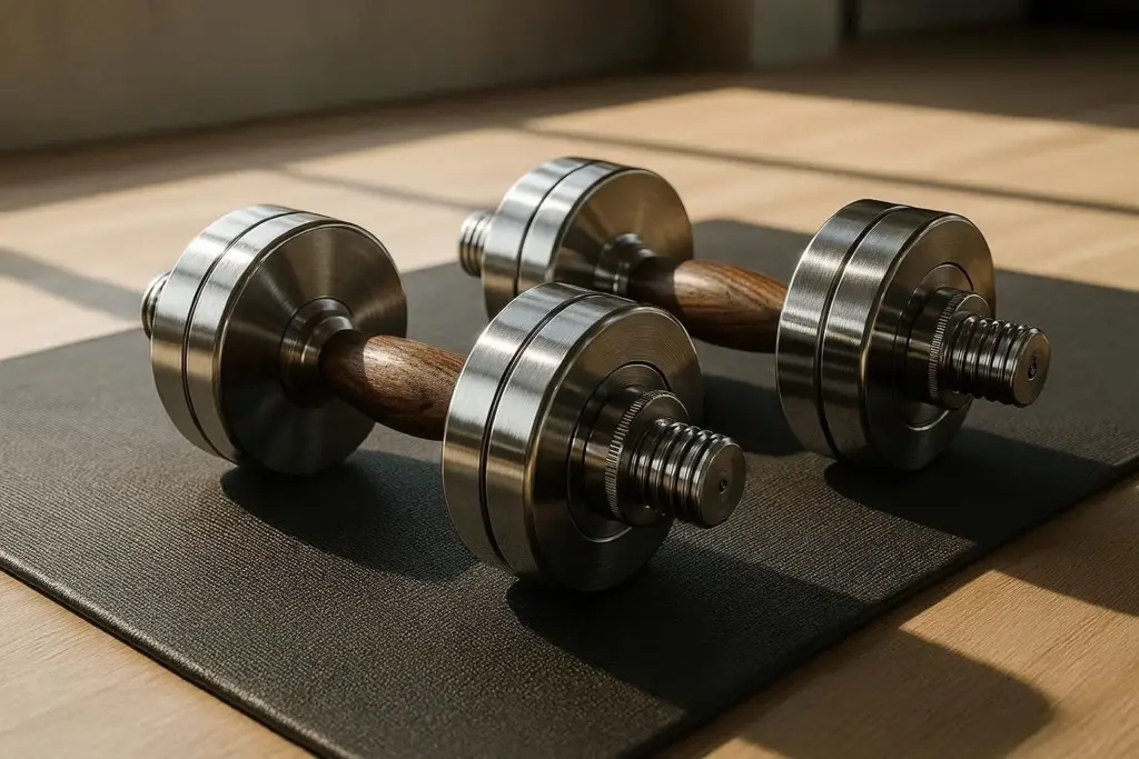 5 nachhaltige Hanteln im Vergleich: Professionelles Krafttraining ohne giftige Kunststoffe im Vergleich.