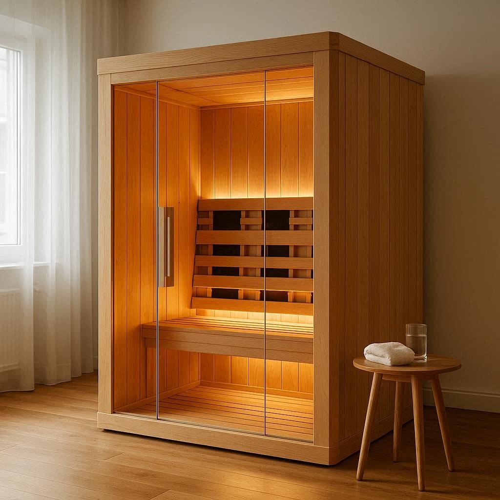 Nachhaltige Infrarotkabinen im Vergleich: 5 hochwertige Modelle aus schadstofffreiem Vollholz für die Heimnutzung.