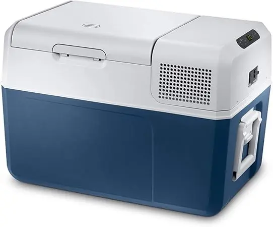 nachhaltige Kompressor Kühlboxen im Vergleich: Die großvolumige Mobicool MCF60 mit hoher Energieeffizienzklasse.