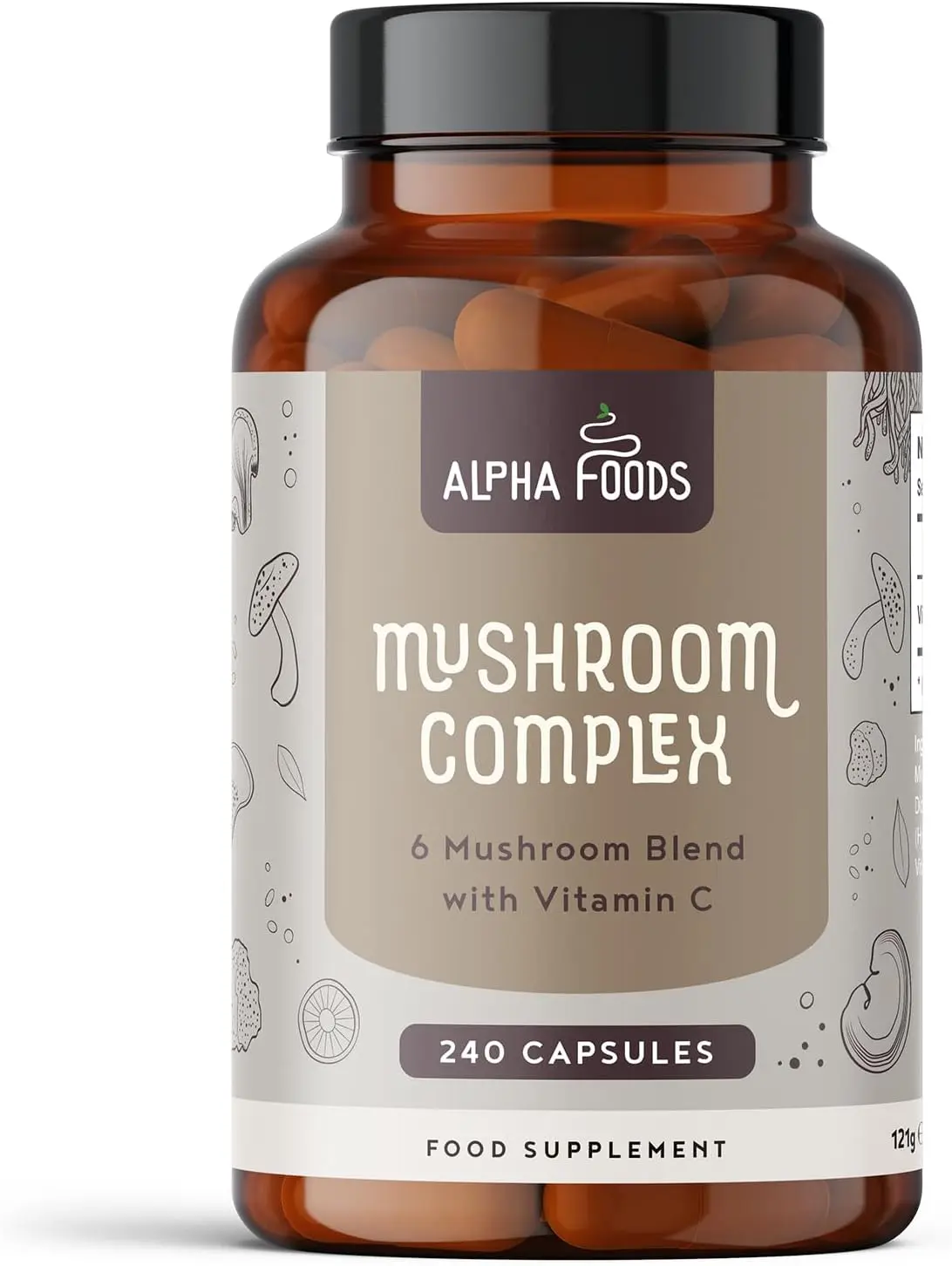 Der Alpha Foods Pilz Komplex als laborgeprüfte und nachhaltige Vitalpilze Option zur Unterstützung des Immunsystems.