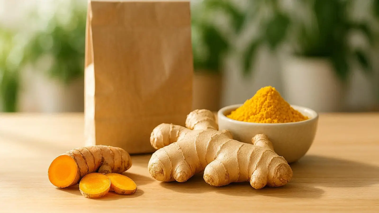 Hochwertige nachhaltige Bio-Kurkuma-Präparate als Pulver und Kapseln zur Unterstützung der Gesundheit.