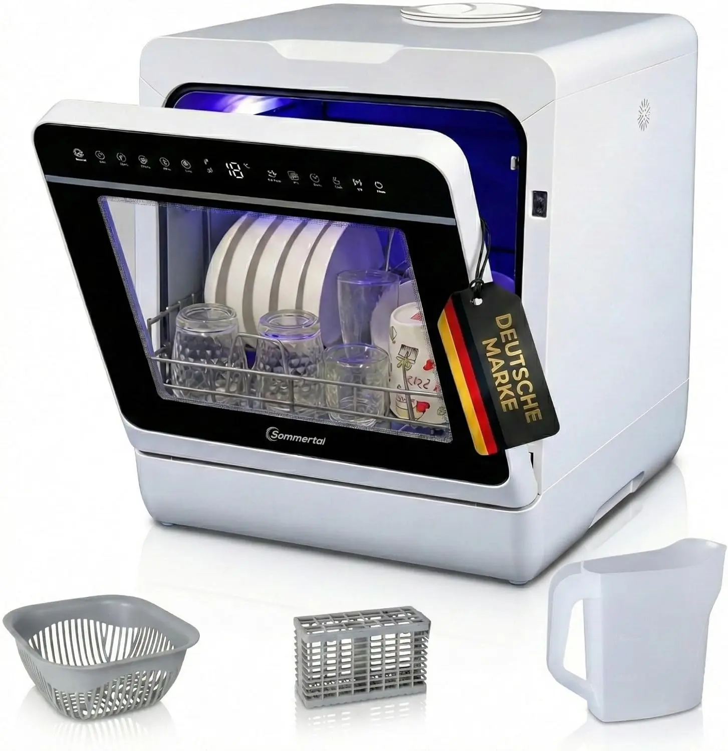 Der Sommertal SP9 als leistungsstarker nachhaltiger Tisch-Geschirrspüler für Tiny Houses und kleine Küchen.