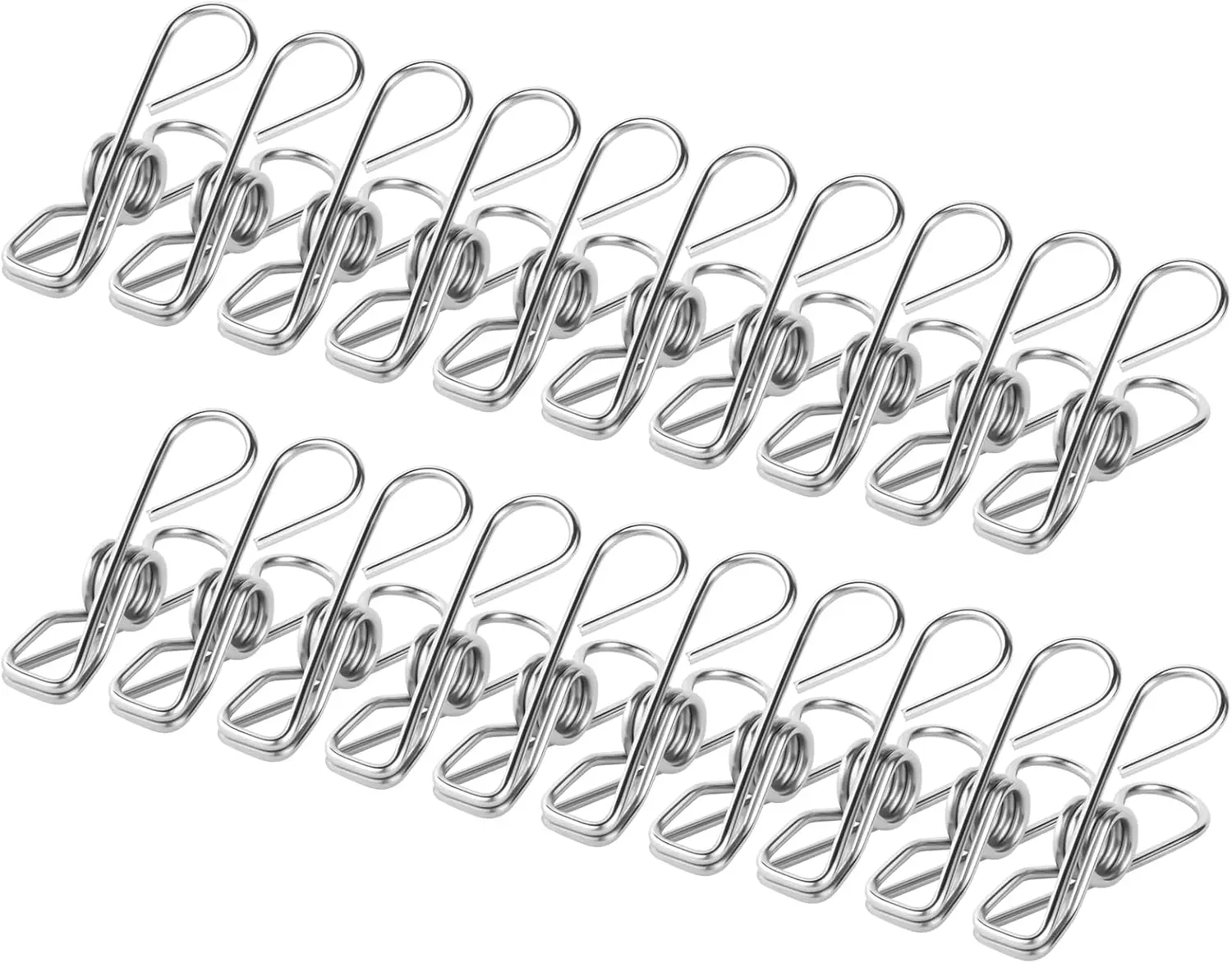 Die Vicloon Edelstahl-Wäscheklammern als langlebige und plastikfreie Alternative für den Haushalt.