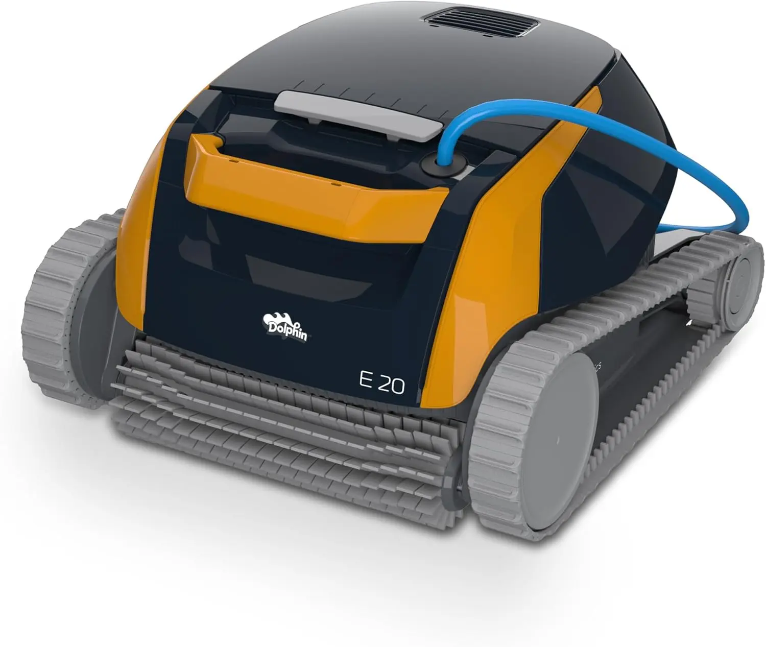 Der Dolphin E20 als nachhaltige Poolroboter Lösung reinigt den Poolboden mechanisch und reduziert den Bedarf an Chlor.
