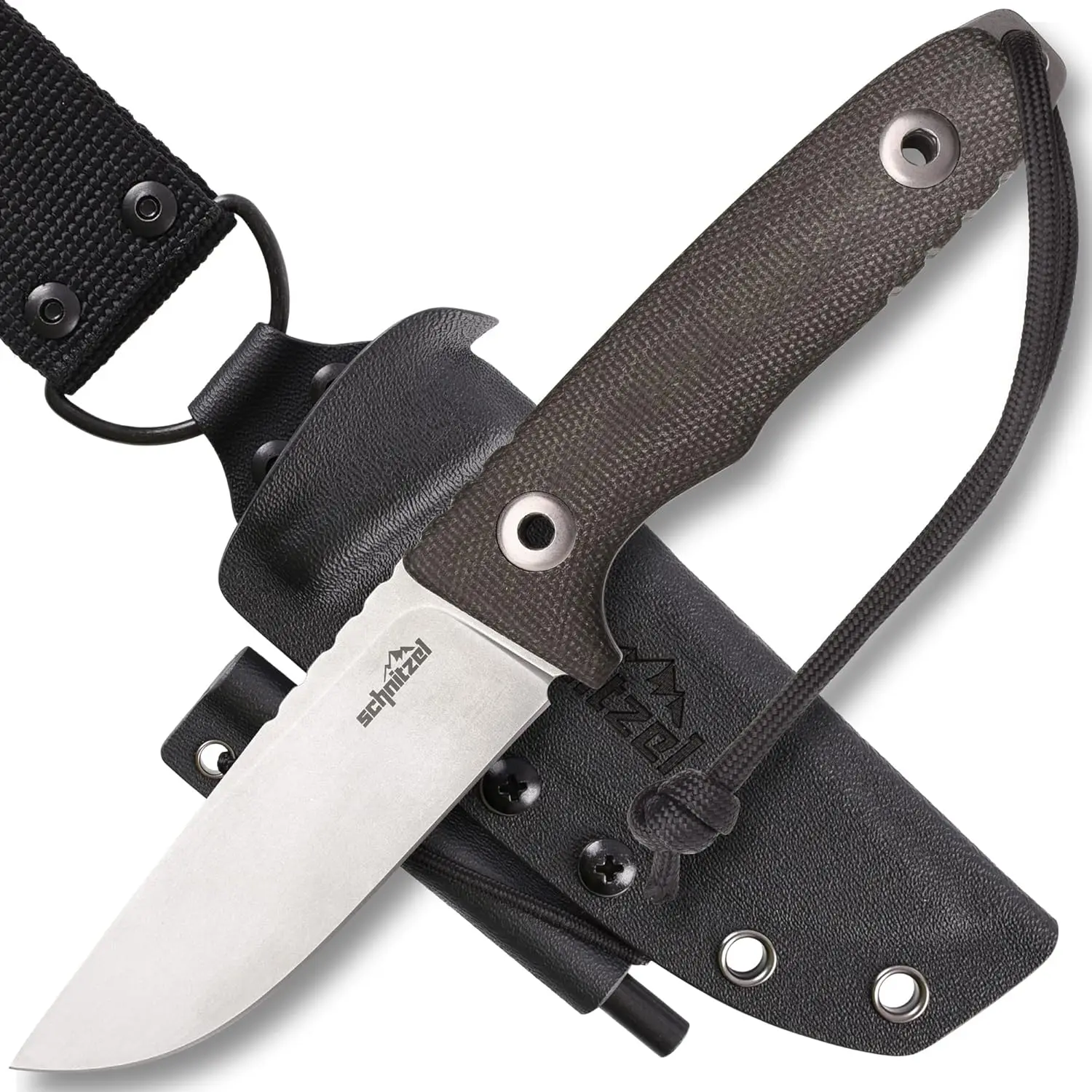Ein umfassender Vergleich zeigt, wie das SCHNITZEL TRI durch pulvermetallurgischen CPM 3V Stahl und Micarta-Griffschalen maximale mechanische Belastbarkeit garantiert.