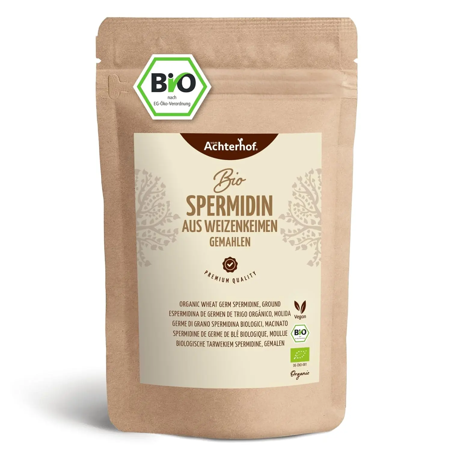 Das Bio-Weizenkeimmehl vom Achterhof zeigt im Vergleich, wie nachhaltige Spermidin-Präparate als natürliches Pulver die tägliche Ernährung bereichern können.