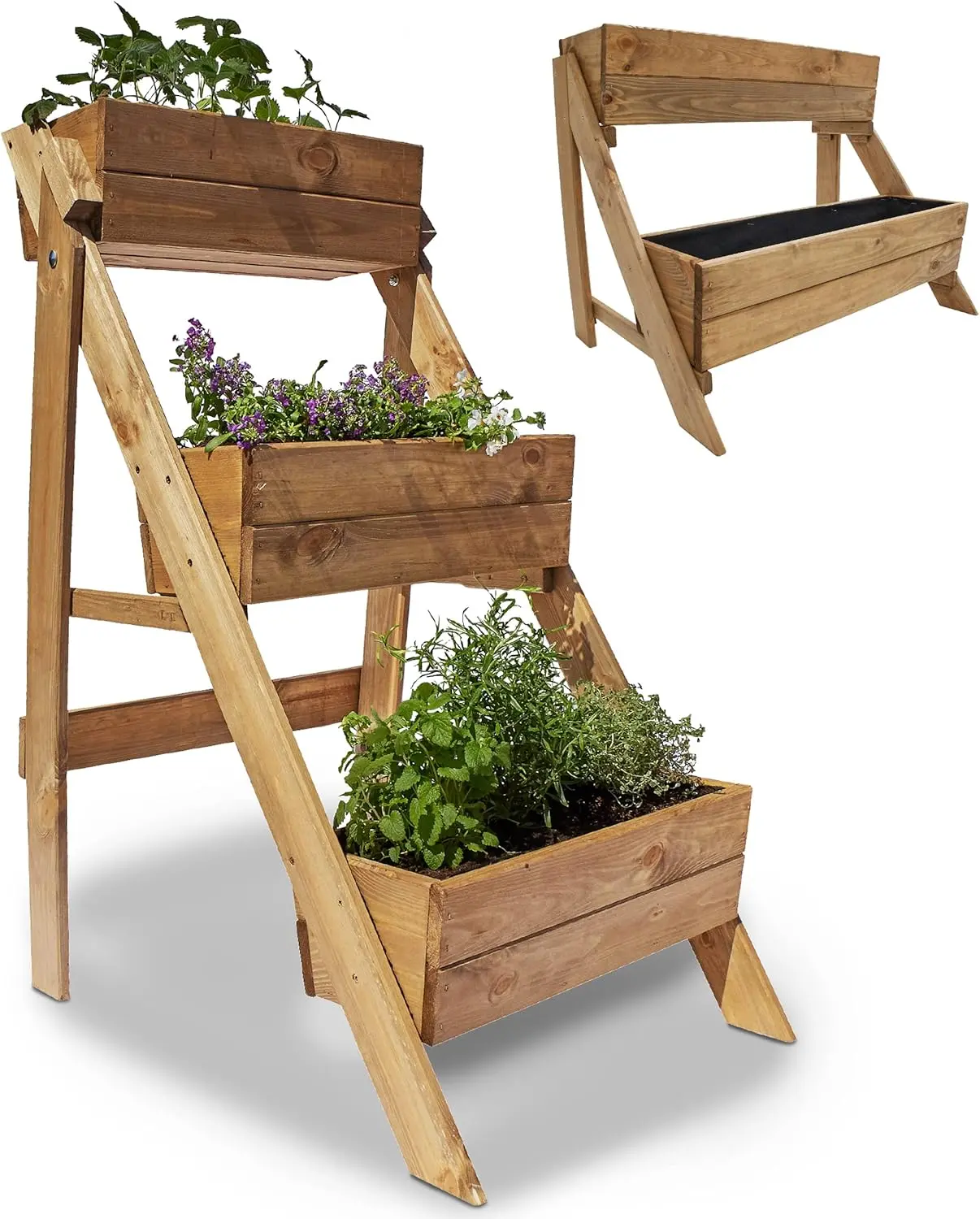 Das Onbest Hochbeet aus FSC-zertifiziertem Holz zeigt im Vergleich, wie nachhaltige Vertikalbeete durch europäische Fertigungsqualität überzeugen.