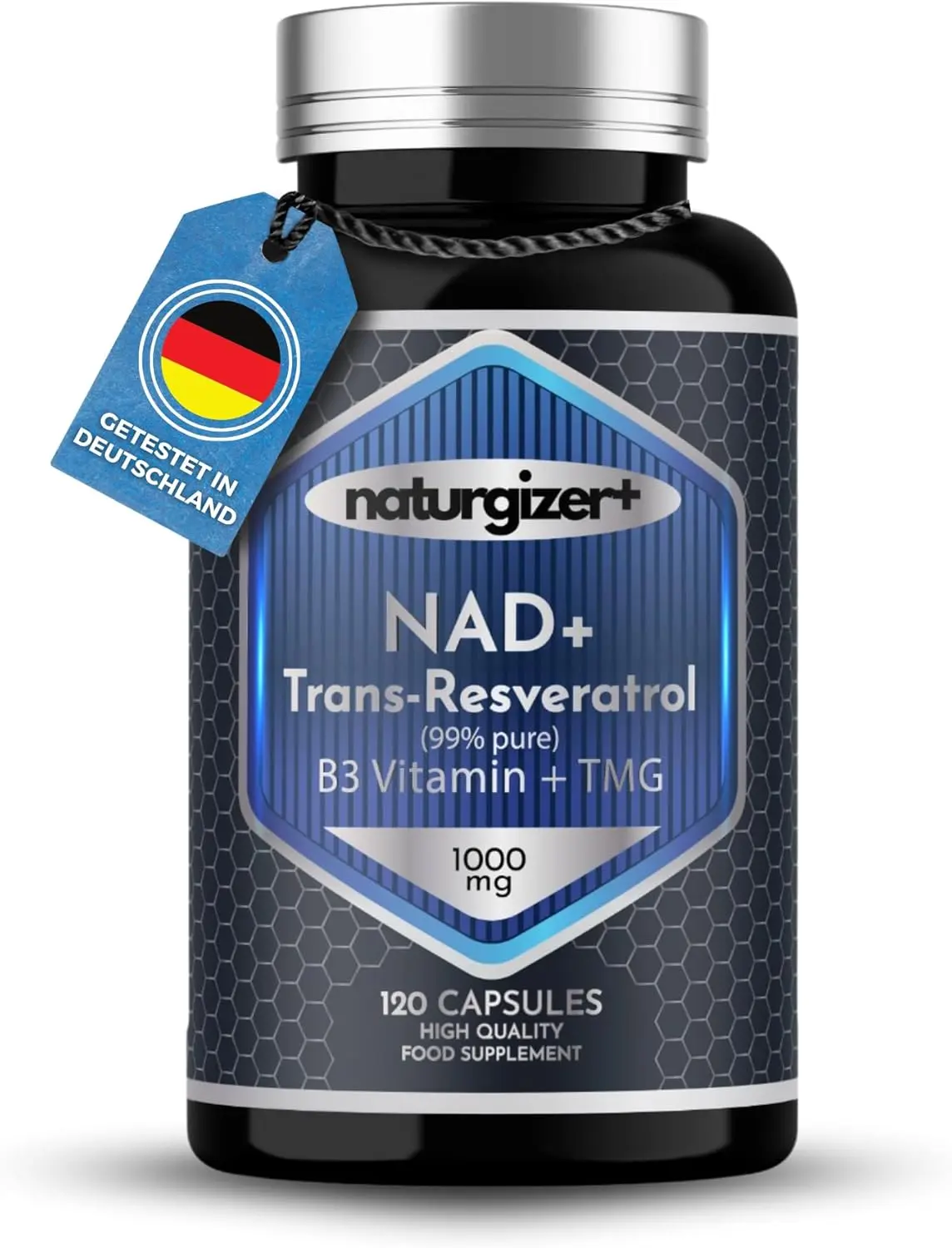 Der technologische Check zeigt, wie nachhaltige NAD+ Präparate von Naturgizer+ durch eine 4-in-1-Formel und 99 % Reinheit die biologische Effizienz steigern.