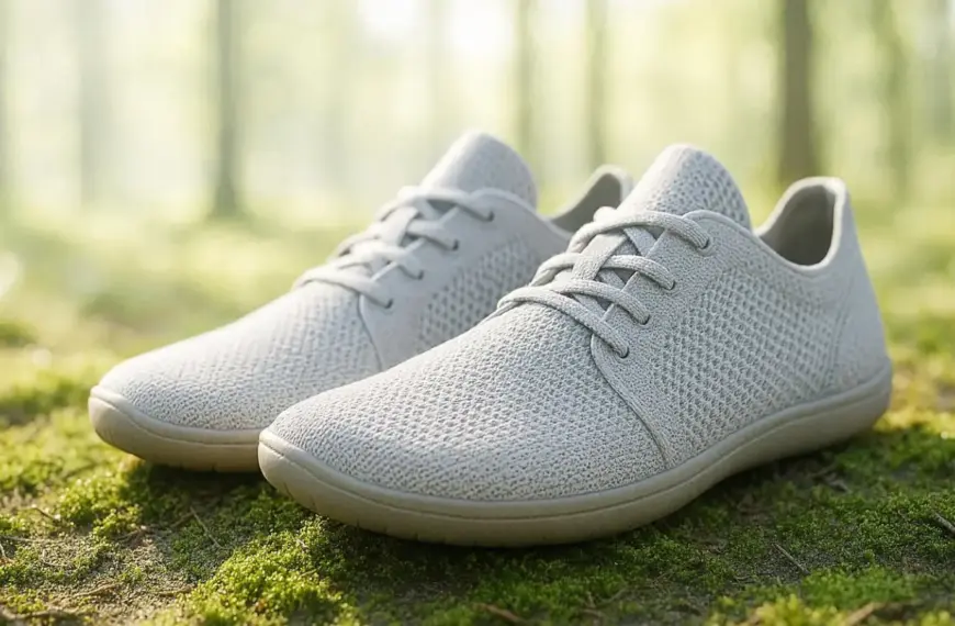 Ein fachlicher Vergleich zeigt, wie nachhaltige Barfußschuhe aus recycelten Fasern die natürliche Fußform unterstützen und die Umwelt schonen.