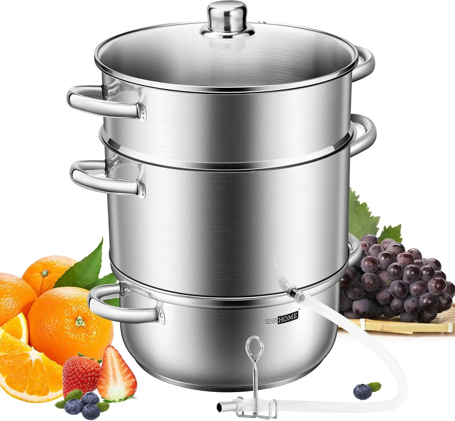 Ein fachlicher Vergleich zeigt, wie nachhaltige Dampfentsafter von VIVOHOME durch recycelten Edelstahl und ein 3-in-1-System überzeugen.