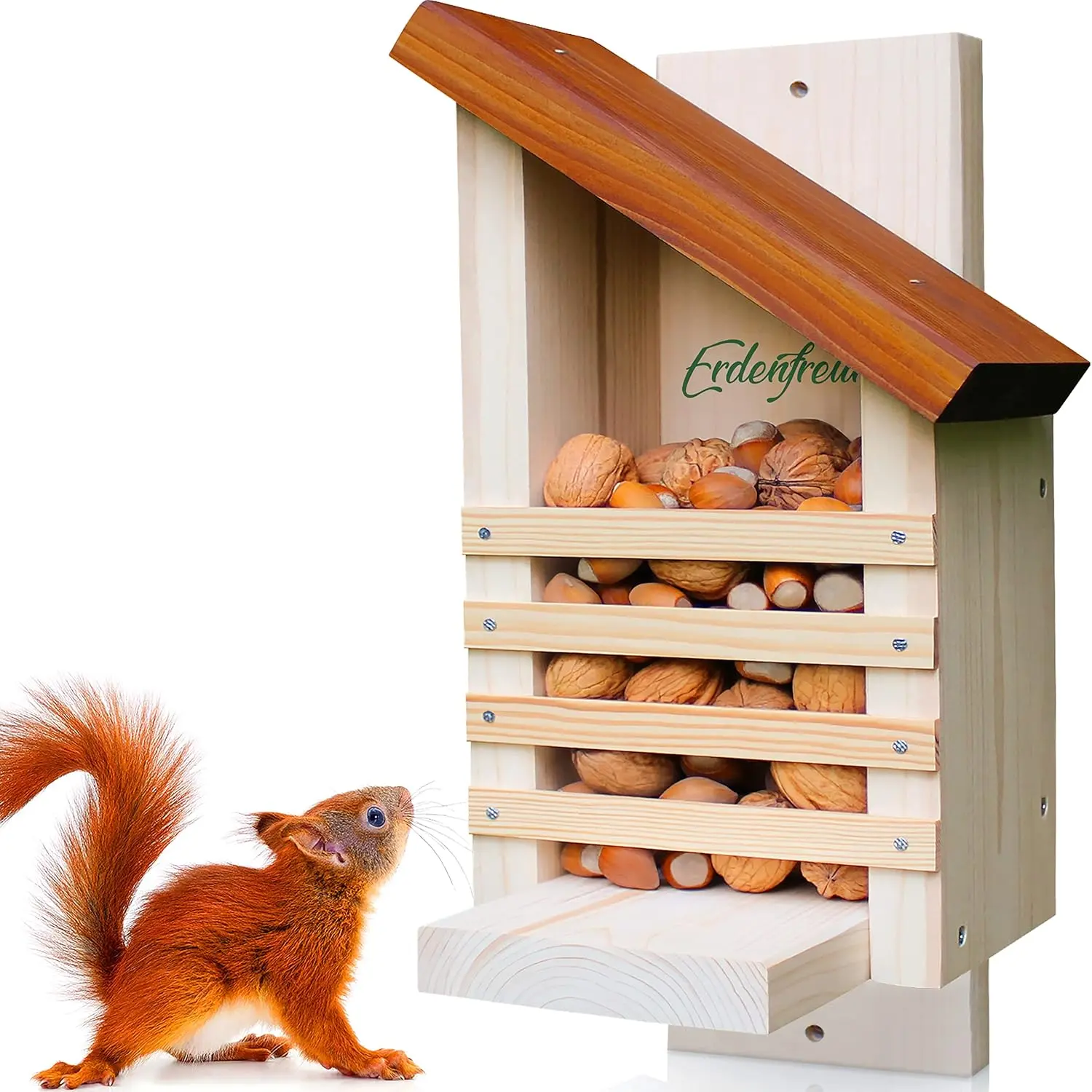 Ein fachlicher Vergleich zeigt, wie nachhaltige Eichhörnchen Futterstationen von Erdenfreund durch massives 2 cm Holz und soziale Fertigung in Deutschland überzeugen.