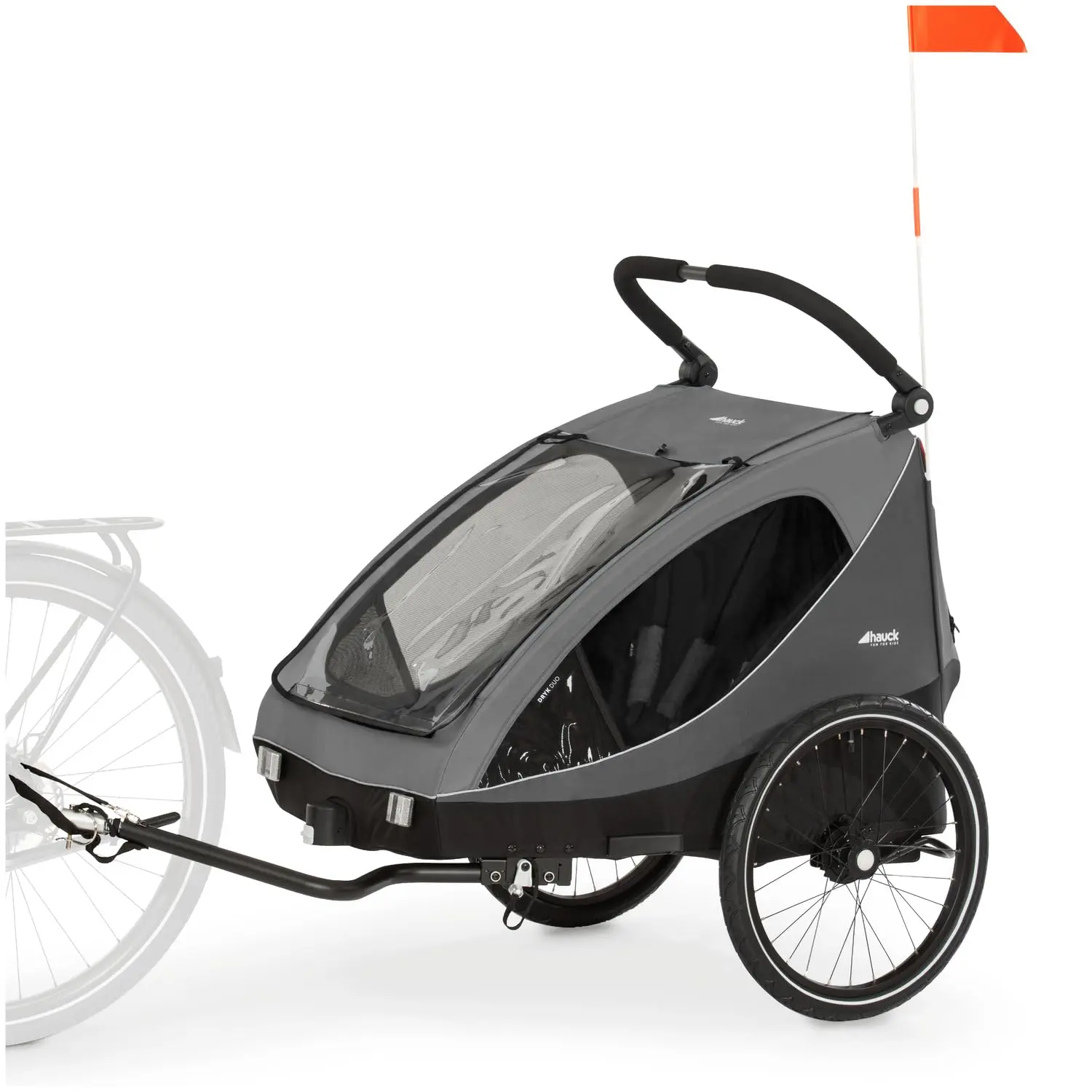 Ein fachlicher Vergleich zeigt, wie nachhaltige Kinderfahrradanhänger von hauck durch eine schmale Bauweise und hohen Fahrkomfort überzeugen.