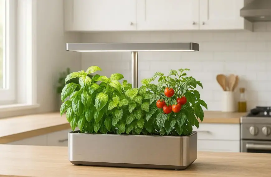 Ein fachlicher Vergleich zeigt, wie nachhaltige Smart Indoor Gardens durch LED-Technik und Hydroponik eine ganzjährige Ernte in der eigenen Küche ermöglichen.