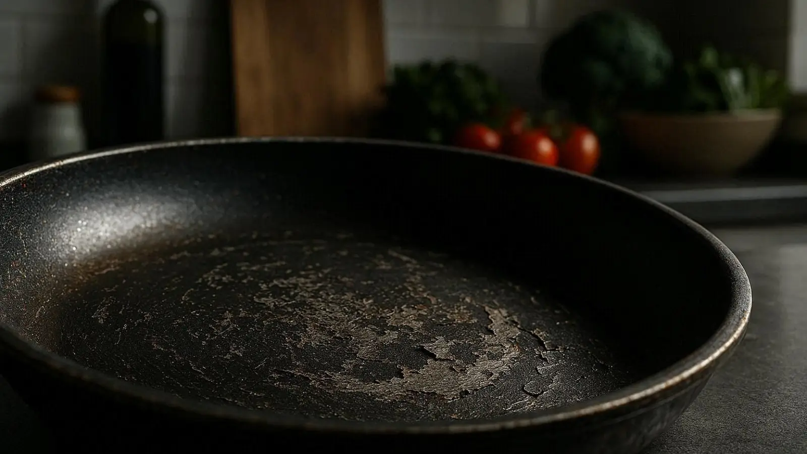Ein fachlicher Ratgeber zum Thema nachhaltig Kochen ohne Schadstoffe zeigt die Gefahren von beschädigten Beschichtungen und erklärt die Wirkung von PFAS.