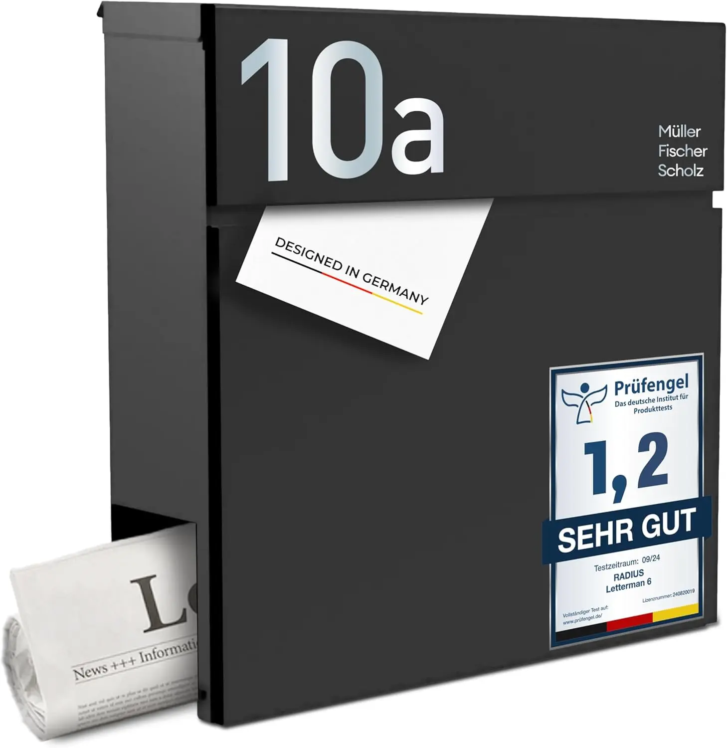 Ein fachlicher Vergleich zeigt den Radius Letterman 6 Briefkasten aus Edelstahl mit 10 Jahren Garantie