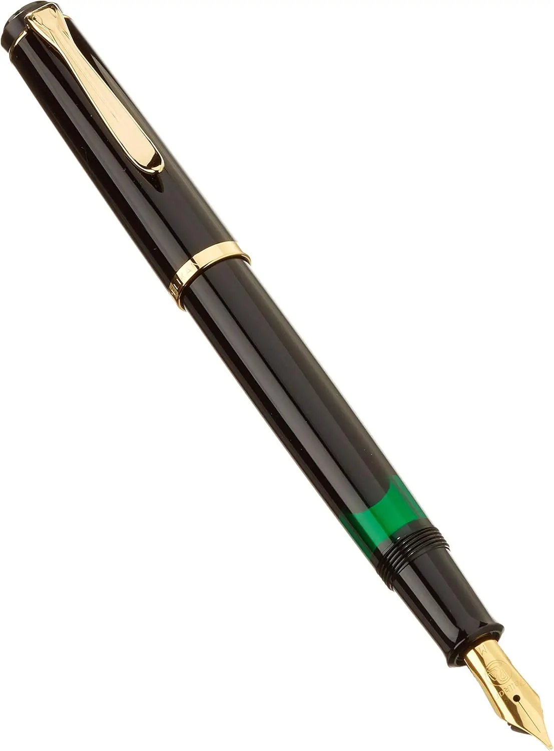 Ein fachlicher Vergleich zeigt den nachhaltigen Füllfederhalter Pelikan Classic M 200 mit echtem Kolbenfüllmechanismus.