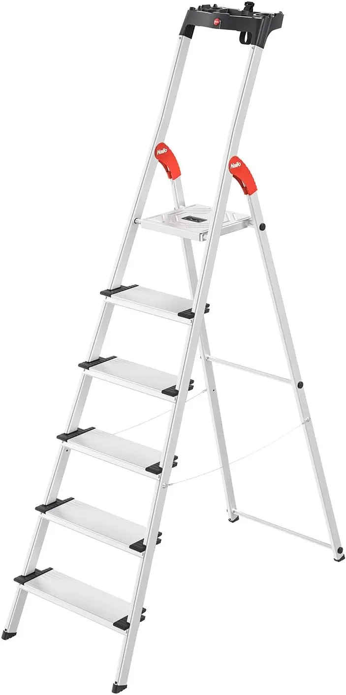 Ein fachlicher Vergleich zeigt die Hailo L80 ComfortLine als nachhaltige Haushaltsleiter mit XXL-Stufen und 10 Jahren Garantie.