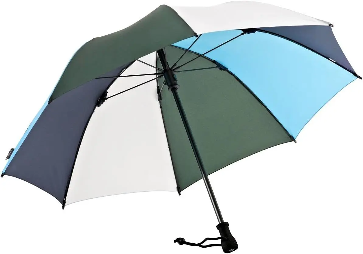 Ein fachlicher Vergleich zeigt den EuroSCHIRM birdiepal als nachhaltige Regenschirme für extreme Trekking-Einsätze mit Glasfasergestell