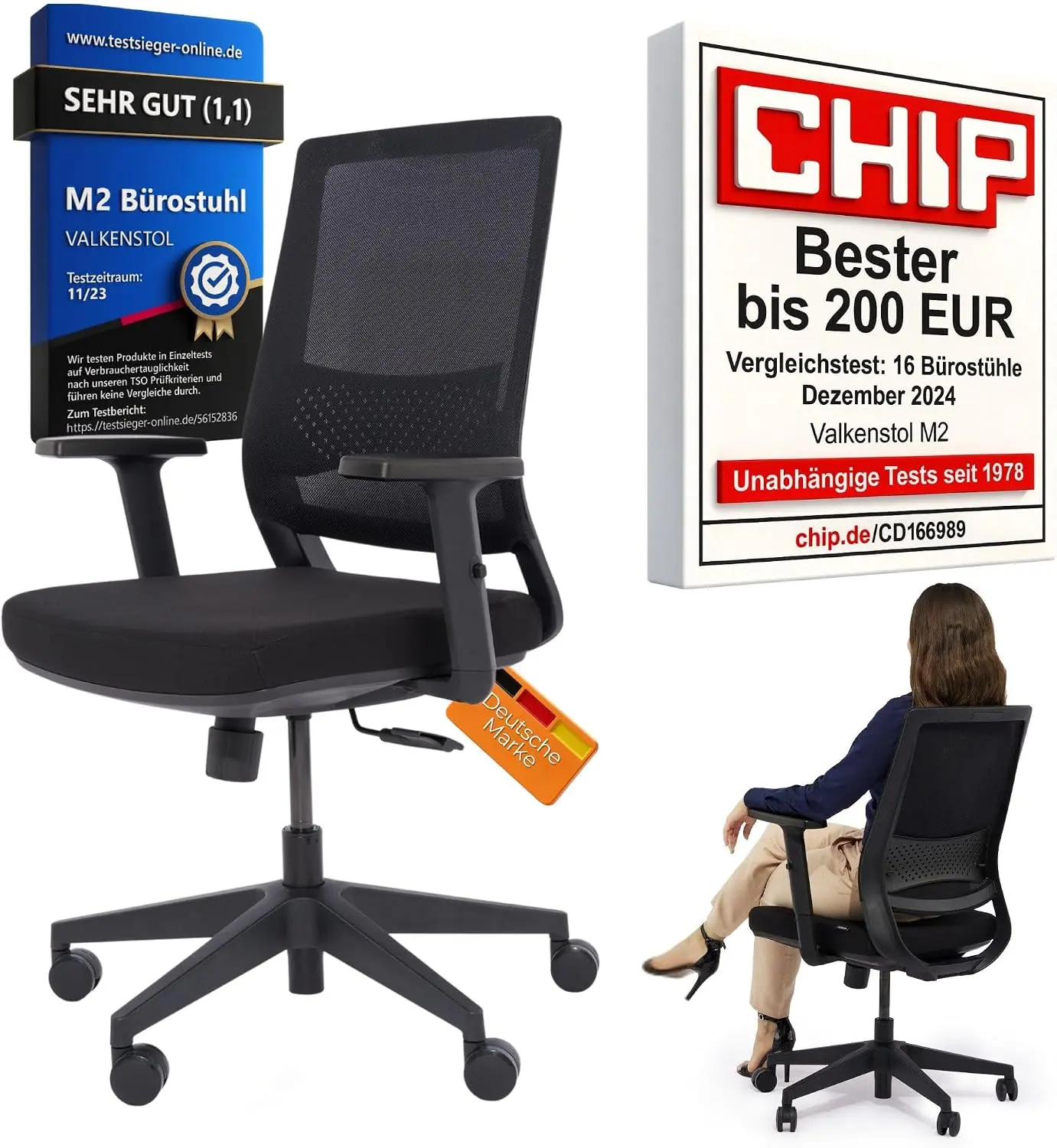 Ein fachlicher Vergleich zeigt, wie nachhaltige Schreibtischstühle von VALKENSTOL durch eine 5-jährige Garantie und schadstofffreie Materialien für Beständigkeit im Büro sorgen.