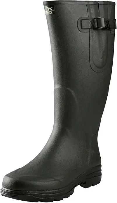 Ein fachlicher Vergleich zeigt Parforce Neoprenstiefel als nachhaltige Gummistiefel aus Naturkautschuk Lösung mit Made in Europe Fertigung.
