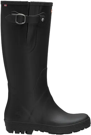 Ein fachlicher Vergleich zeigt Viking Foxy als nachhaltige Gummistiefel aus Naturkautschuk Lösung mit warmem Innenfutter.