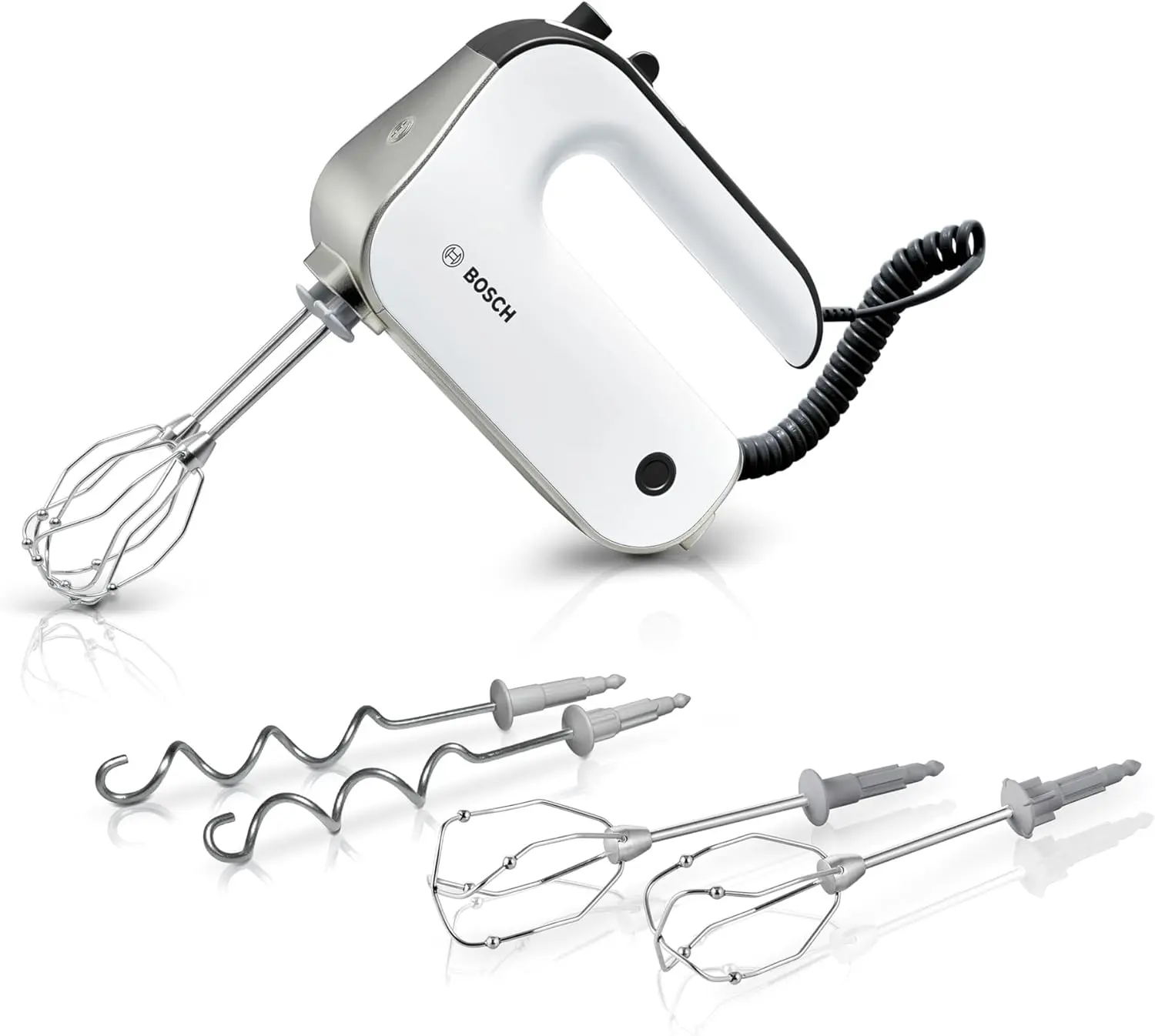 Ein fachlicher Vergleich zeigt Bosch Styline MFQ4835DE als nachhaltige Handrührgeräte Lösung mit FineCreamer-Besen.