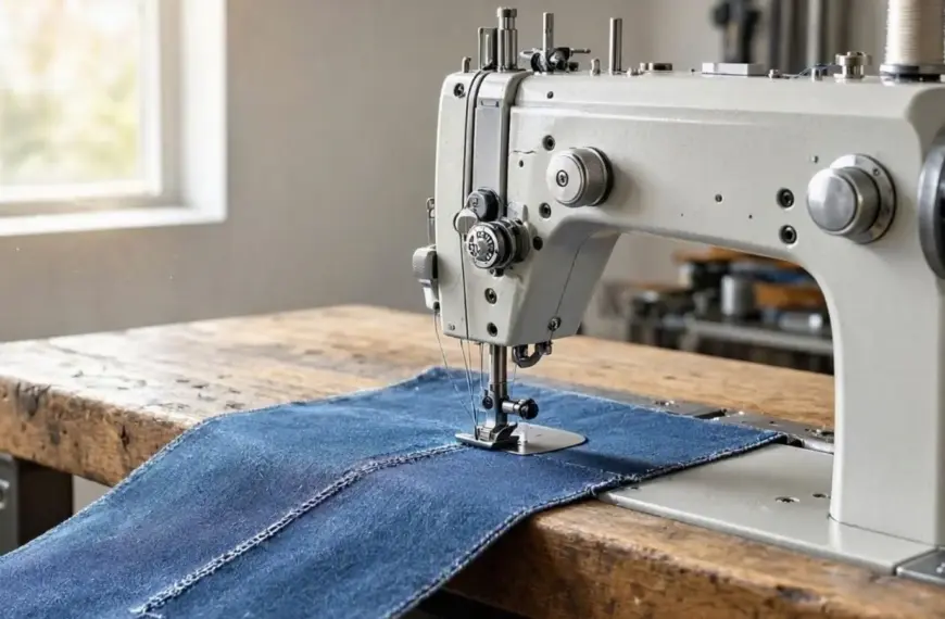 Ein fachlicher Vergleich zeigt eine hochwertige Nähmaschine aus Metall als langlebige Lösung für anspruchsvolle Schneiderprojekte.