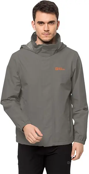 Ein fachlicher Vergleich zeigt Jack Wolfskin Stormy Point 2L als nachhaltige Regenjacken für Männer Lösung aus Texapore-Gewebe.