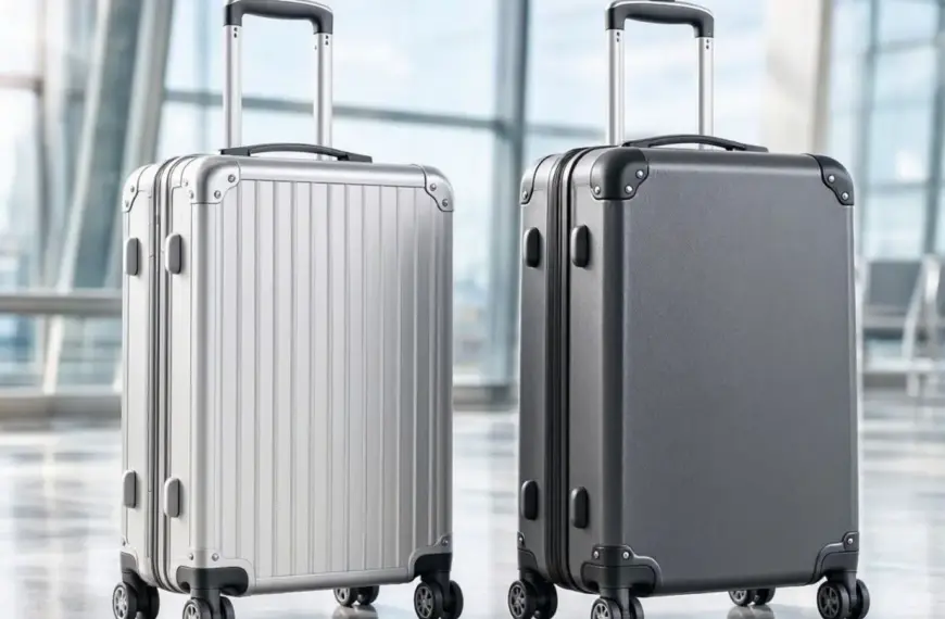 Ein fachlicher Vergleich zeigt nachhaltige Reisekoffer aus Aluminium und recycelten Materialien als langlebige Lösung für Vielflieger