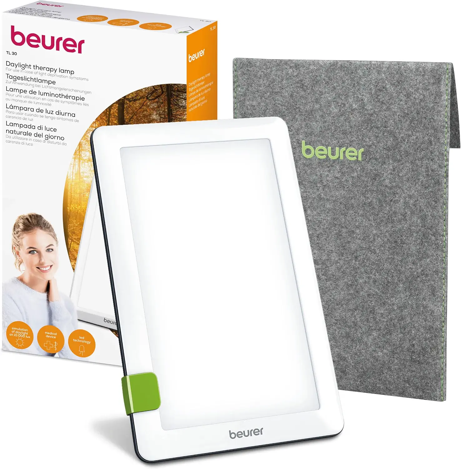 Ein fachlicher Vergleich zeigt Beurer TL 30 als nachhaltige Tageslichtlampen Lösung im kompakten Tablet-Format.