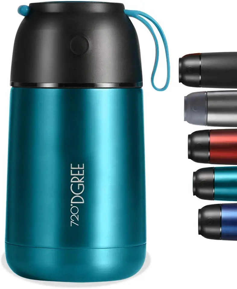 Ein fachlicher Vergleich zeigt 720°DGREE wunderJar 730ml als nachhaltige Thermobehälter für Essen Lösung mit Kupferisolation.