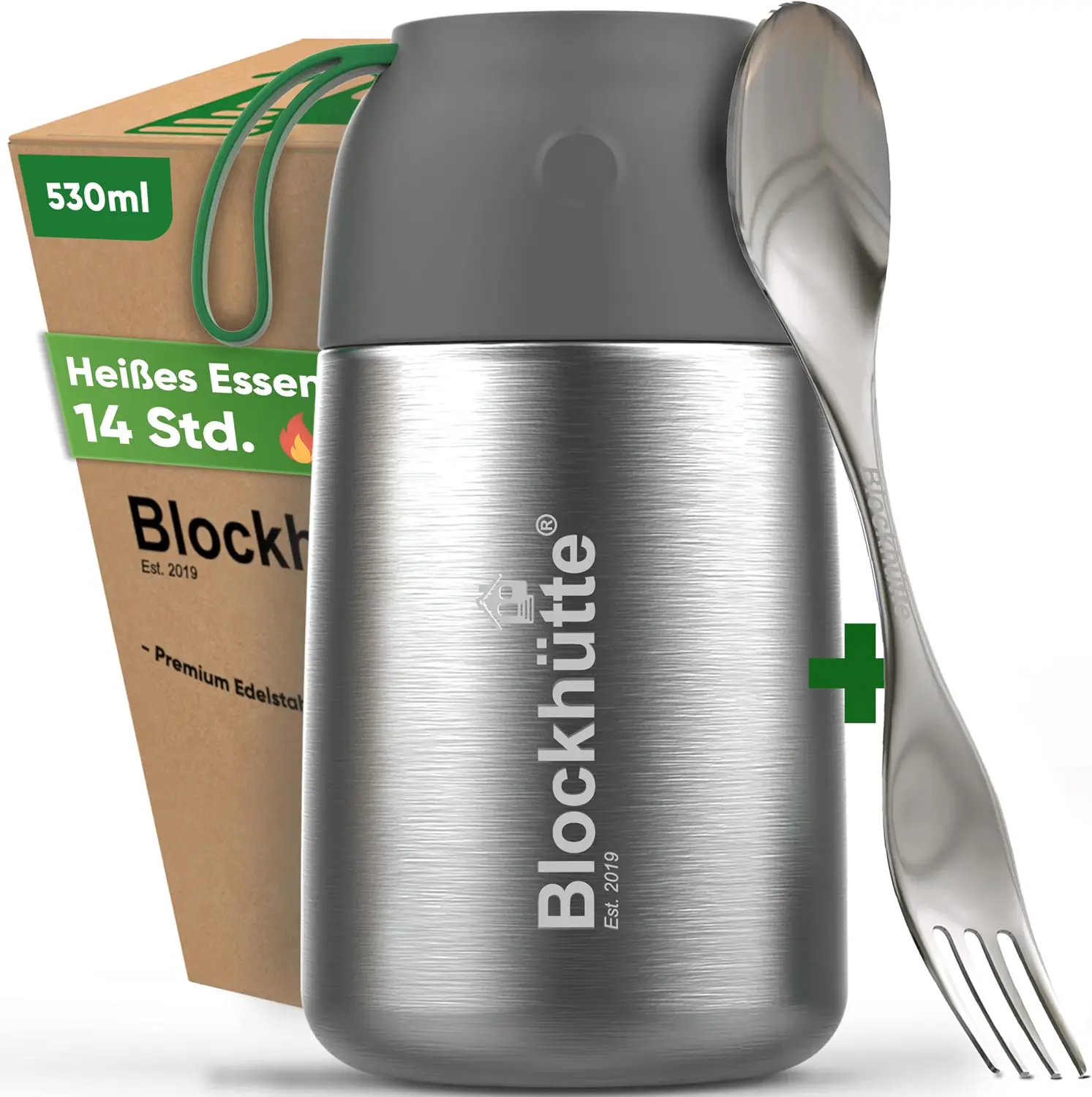 Ein fachlicher Vergleich zeigt Blockhütte 530ml als nachhaltige Thermobehälter für Essen Lösung mit Anti-Vakuum-Ventil.