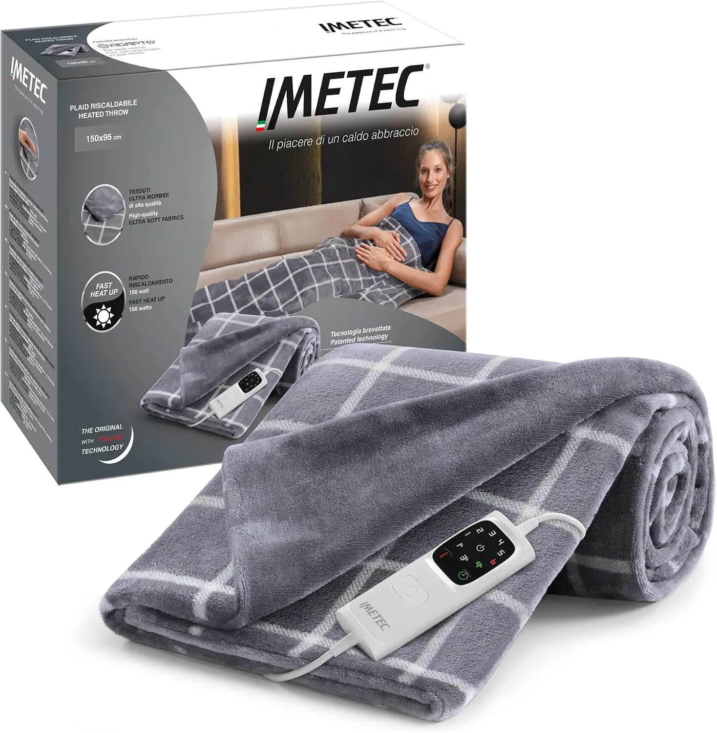 Ein fachlicher Vergleich zeigt Imetec Adapto Velvet als nachhaltige Heizdecken Lösung mit automatischer Temperatursteuerung.