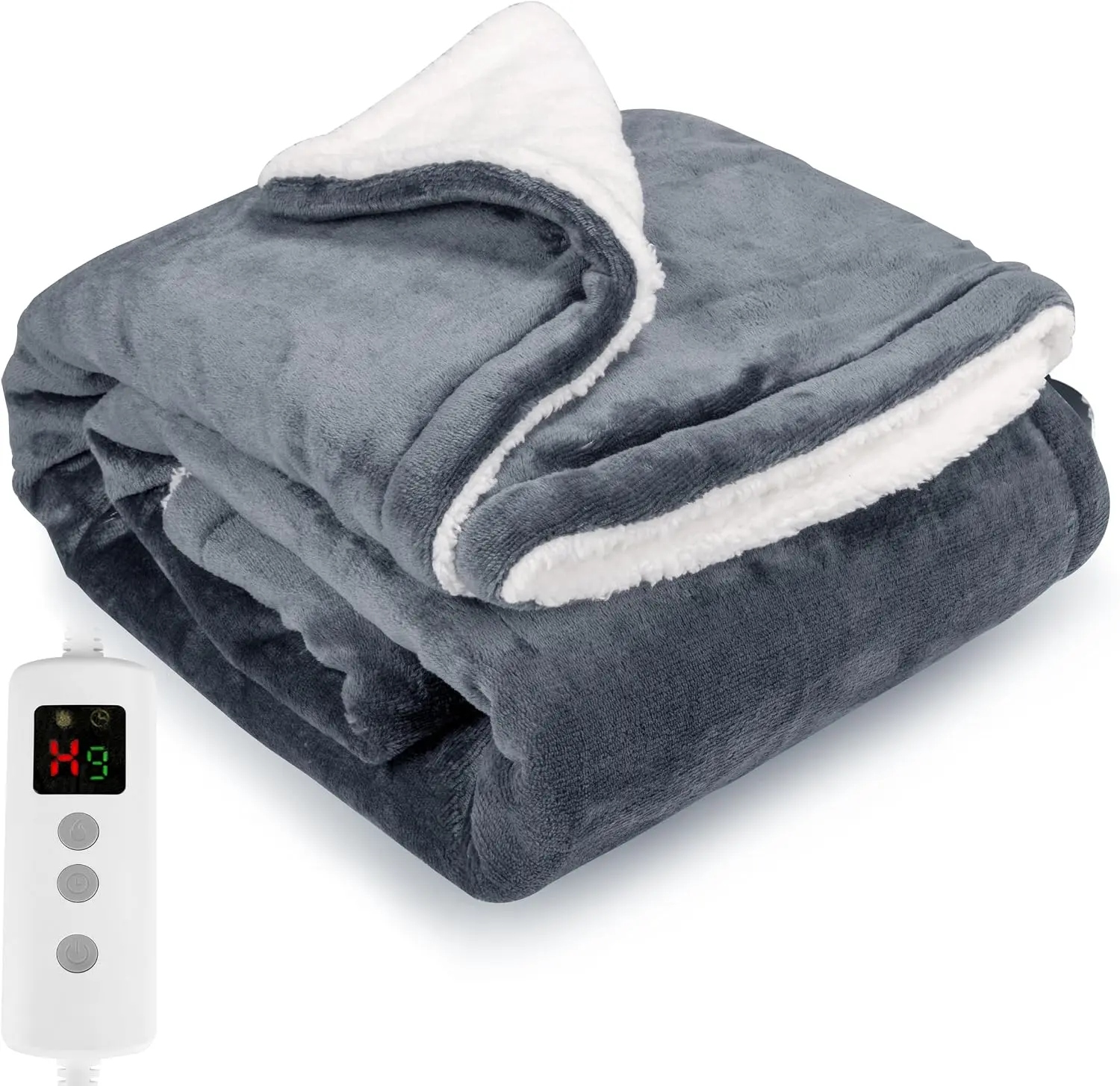 Ein fachlicher Vergleich zeigt PROALLER Heizdecke als nachhaltige Heizdecken Lösung mit weichem Flanell- und Sherpa-Design.